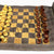 StonKraft - 19" x 15" (Chess Board Size 12" x 12") Roll-Up Leather Chess Set with Wooden Chess Pieces | Comes with Innovative Carry Pouch