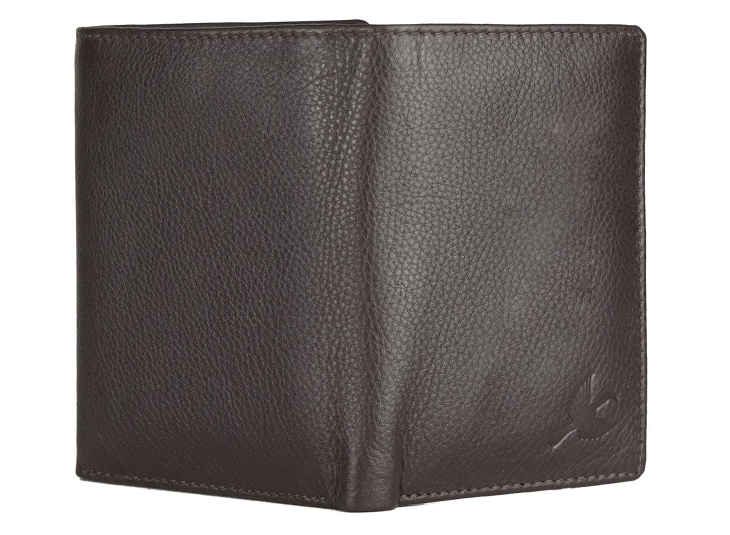 HORNBULL Men's Brown Tri Fold Genuine Leather Wallet for Men | Branded Mens Wallet with RFID Blocking | Classic Design Gift Wallet for Mens and Boys