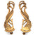 eSplanade - 11" Designer Peacock Brass Door Handle Pair (2 pcs) | Home Decor | Door Decor | Pair of Brass Door Handles | Pair of Brass Door Pulls