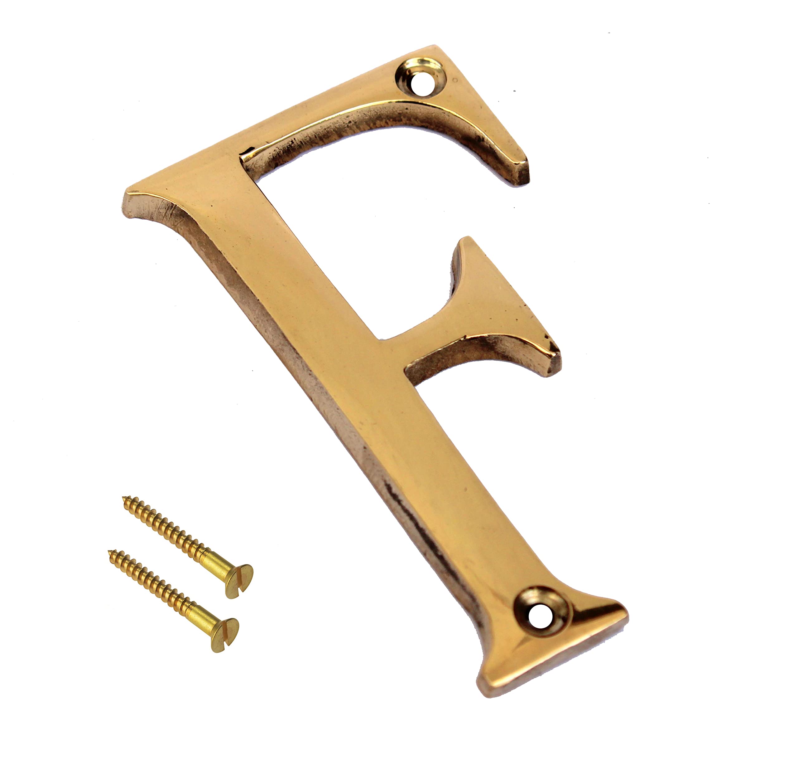 eSplanade - Brass House Hotel Door Name Alphabets - Wall Door Plaque Letter Alphabets - 3" Inches - Golden ("All Alphabet-3")