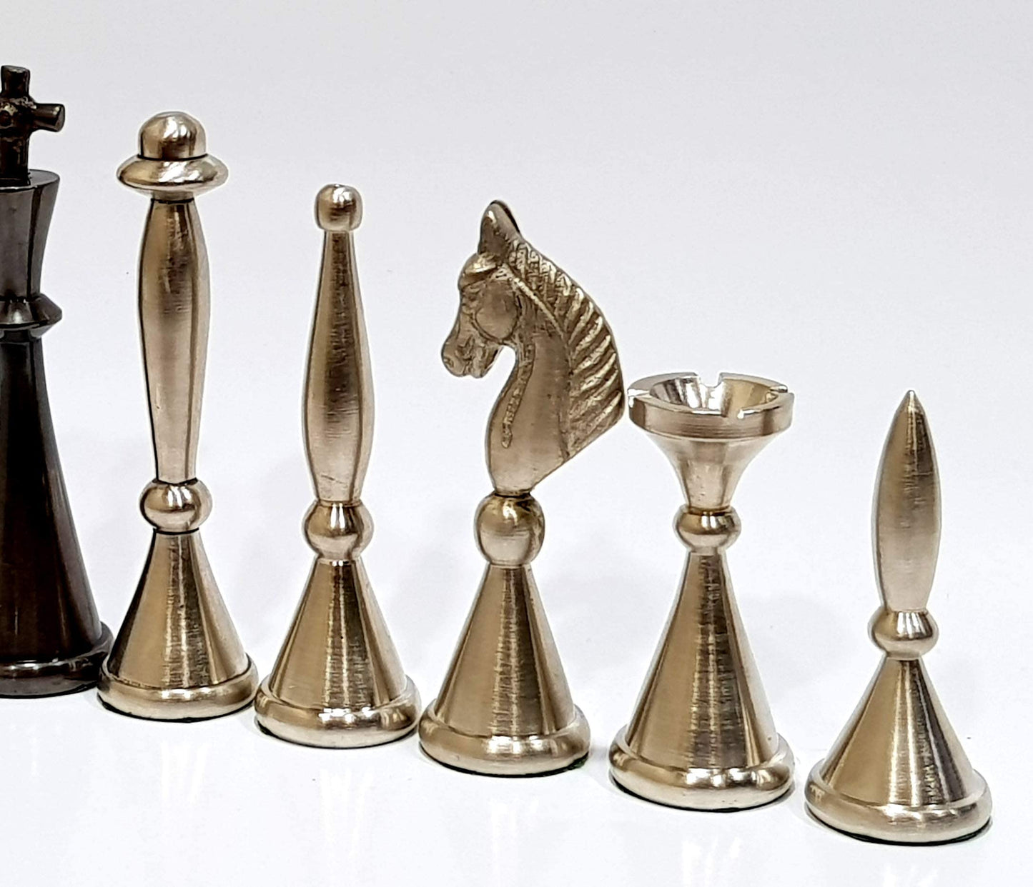 StonKraft Brass Chess Pieces Chess Coins Pawns Chessmen (3.5" Inches King Height)