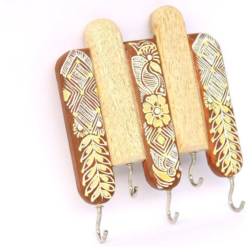 IVEI Wooden Hand Painted - Chowk Art Hook