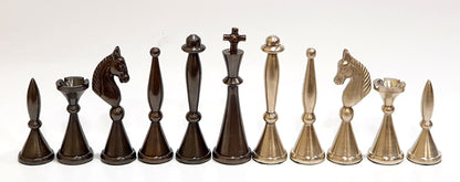 StonKraft Brass Chess Pieces Chess Coins Pawns Chessmen (3.5" Inches King Height)