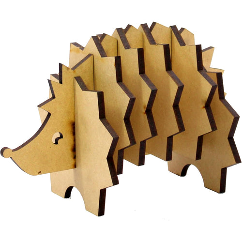 eSplanade DIY Craft MDF Decoupage Coasters - Set of 6 /Table Coasters/for Craft/Activity/Simple Animal Shape Decoupage/Painting/Resin Work/Hedgehog & Sheep shape