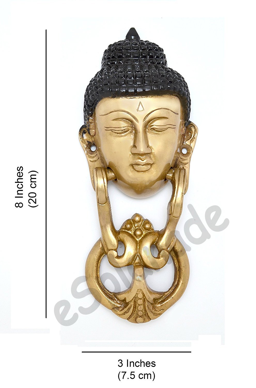 eSplanade Horse Rabbit Reindeer Elephant Brass Door Knockers | Door Decor Accessories | Brass Gate Knockers (Reindeer, Ganesh, Horse, Buddha, Elephant))