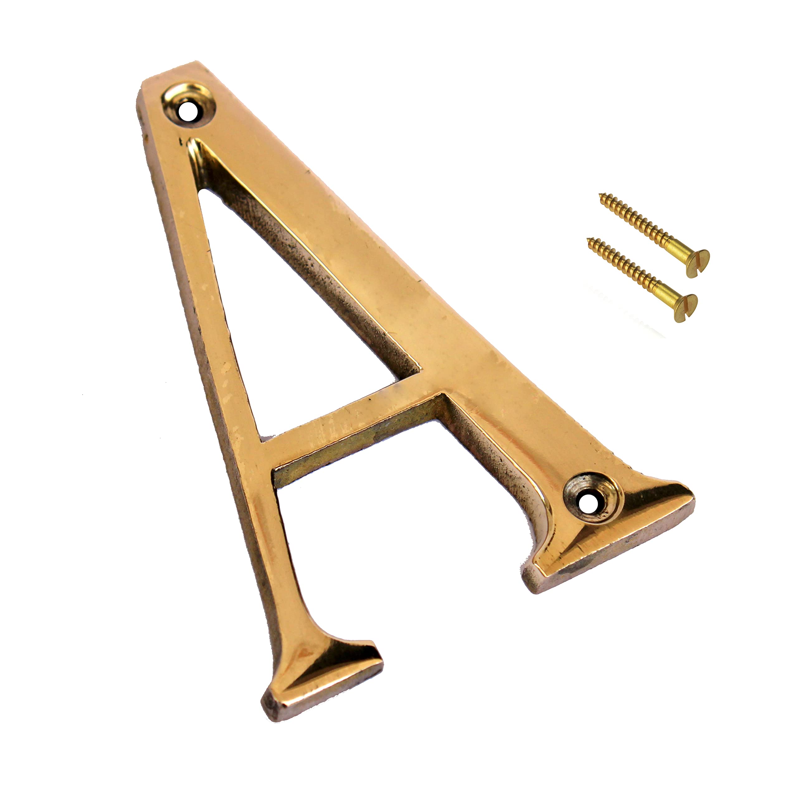 eSplanade - Brass House Hotel Door Name Alphabets - Wall Door Plaque Letter Alphabets - 3" Inches - Golden ("All Alphabet-3")