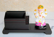 eSplanade Wooden Ganesh Desk Organiser, Pen Stand, Business Card Holder