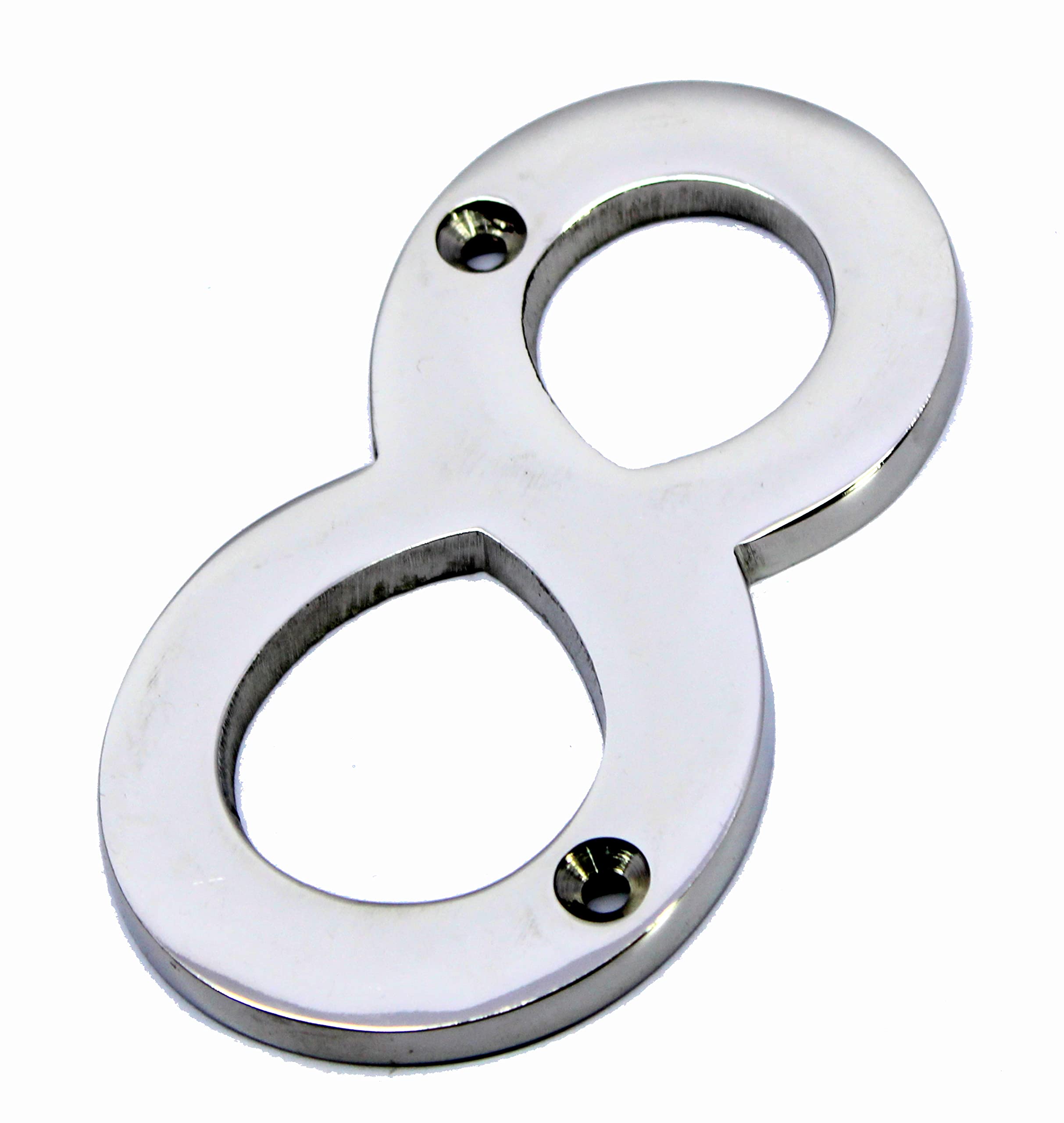 eSplanade 4" Brass House Hotel Door Number Plaque Sticky Numeric Numerical Digit 0-9