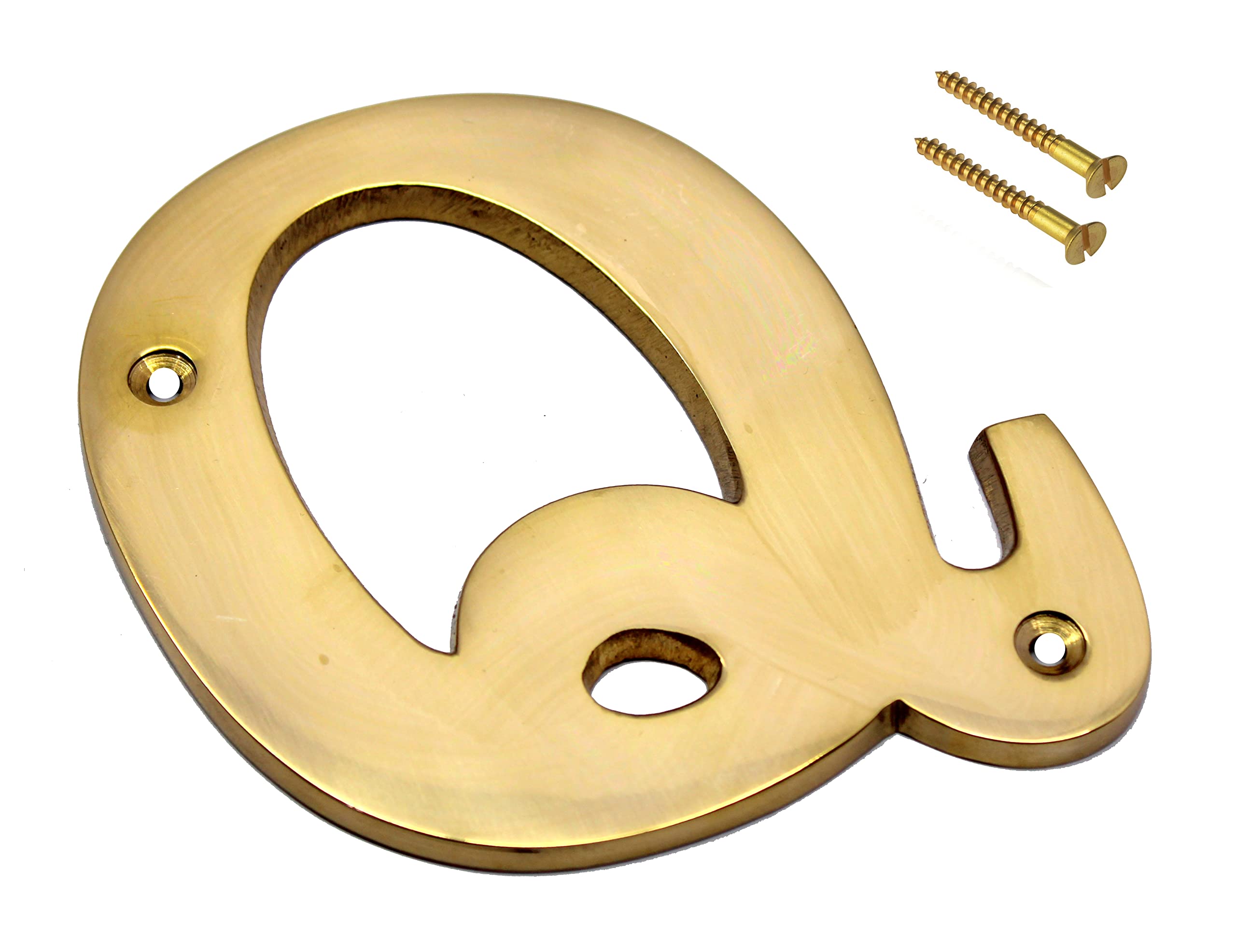 eSplanade Brass House Hotel Door Name Alphabets - Wall Door Plaque Alphabet Letter - Golden - 4" Inches (All Alphabets- 4")