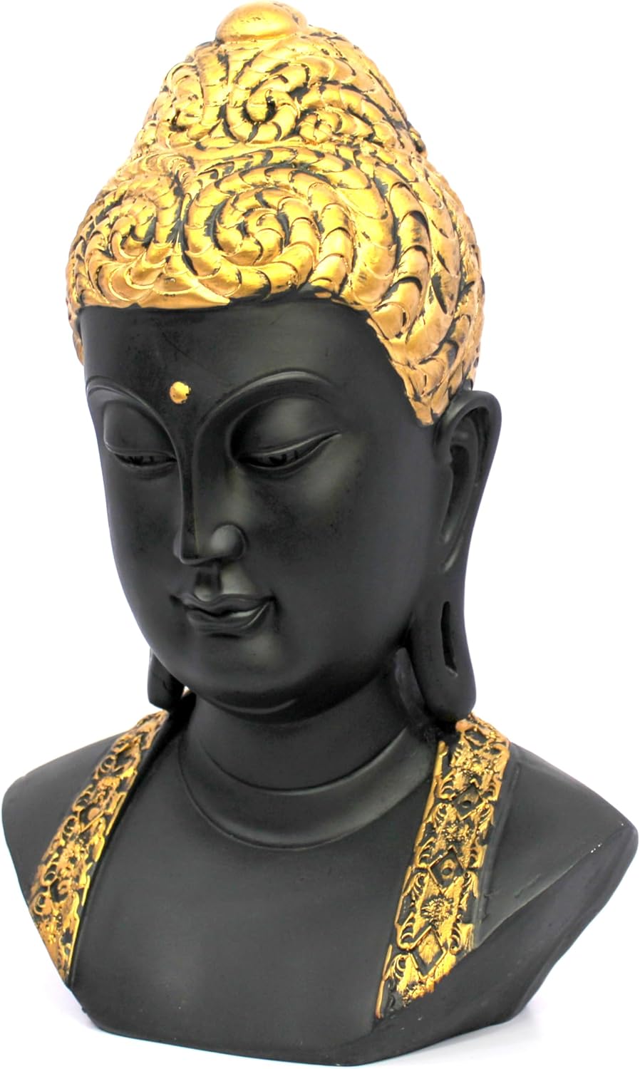 eSplanade Resin Meditating Buddha Idol Statue Figurine for Home Decor and Worship 15 inches