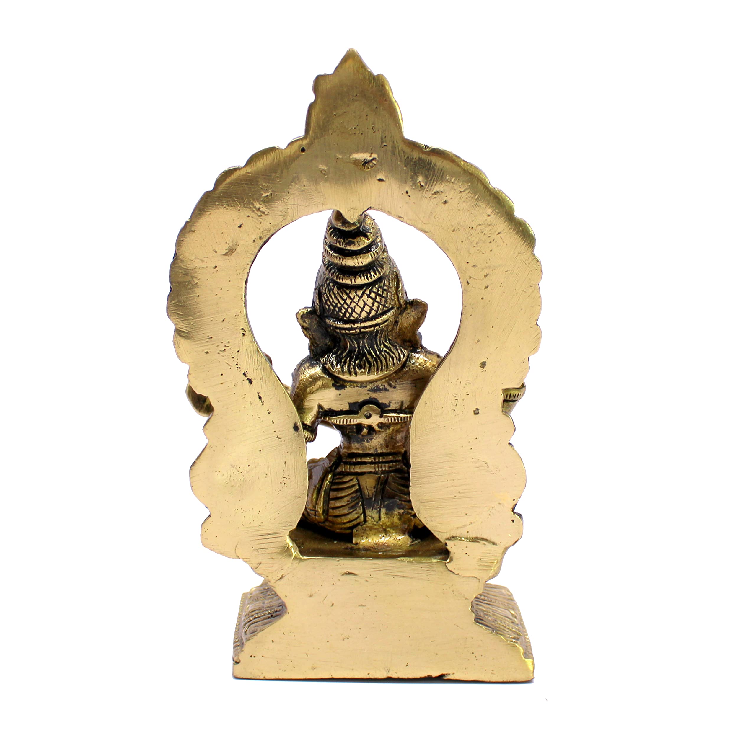 eSplanade Brass Saraswati Maa Murti Idol Statue Sculpture for Home Decor and Temple - 6" & 9.75 Inches
