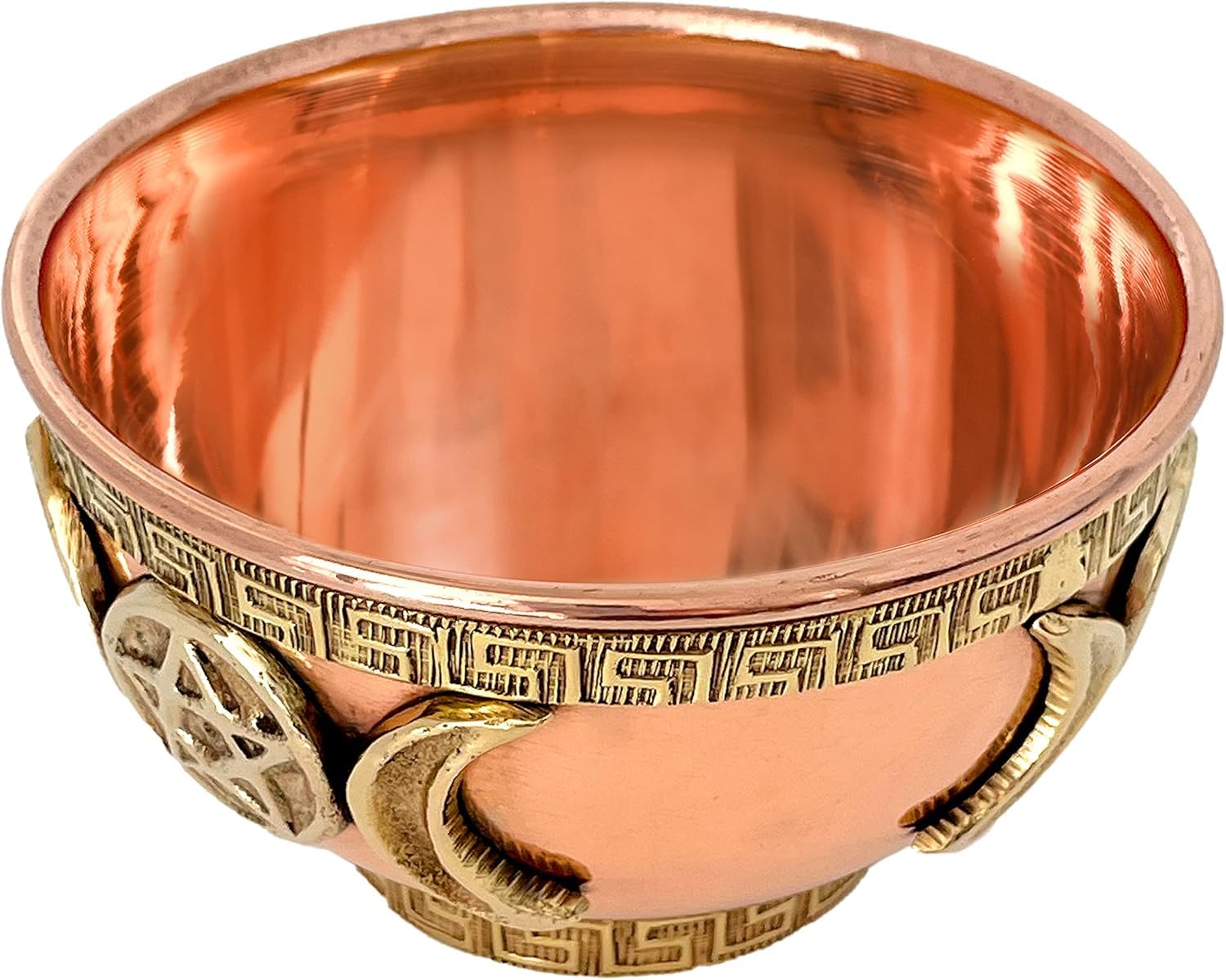 ESPLANADE 3" Copper Offering Bowl | Altar Bowl, Ritual Use, Incense Burner, Smudging Bowl, Decorative Bowl for Home Decor, Housewarming