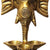 eSplanade Brass Ganesha Ganesh Ganpati Wall Hanging Deepak with Bells | Brass Diya | 9.5 " & 11"