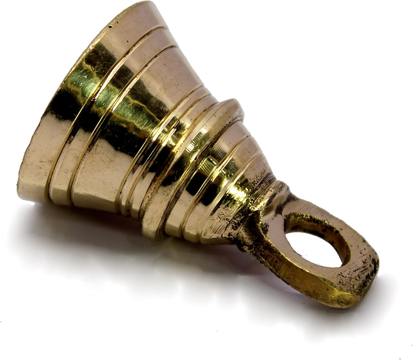 eSplanade Brass Pooja Mandir and Decorative Bells | Pack of 10 | 2" Inches - Golden & Bronze