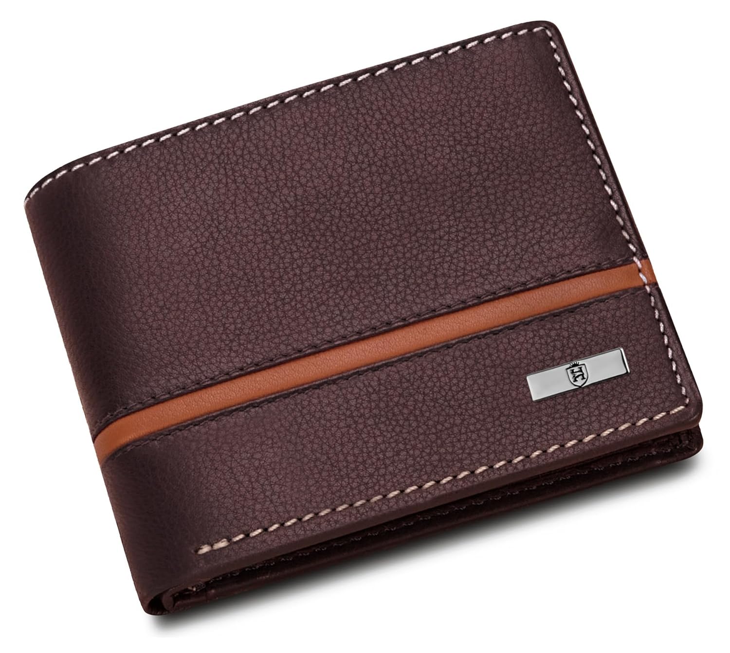 HORNBULL Denial Brown Leather Wallet for Men | Wallets Men with RFID Blocking | Mens Wallet Leather
