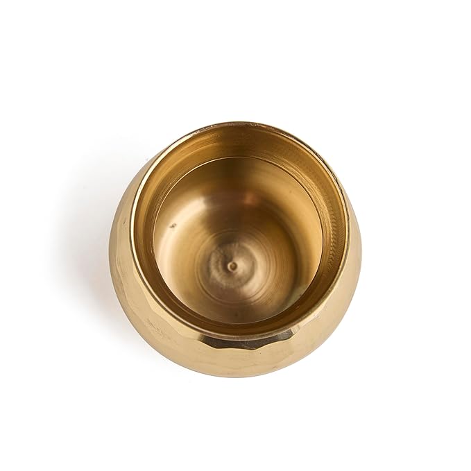 Esplanade Brass Lota Pot for Pooja – Puja Items for Home Temple Mandir, Kalash for Pooja, 100% Brass Utensils for Kitchen, Peetal Lota