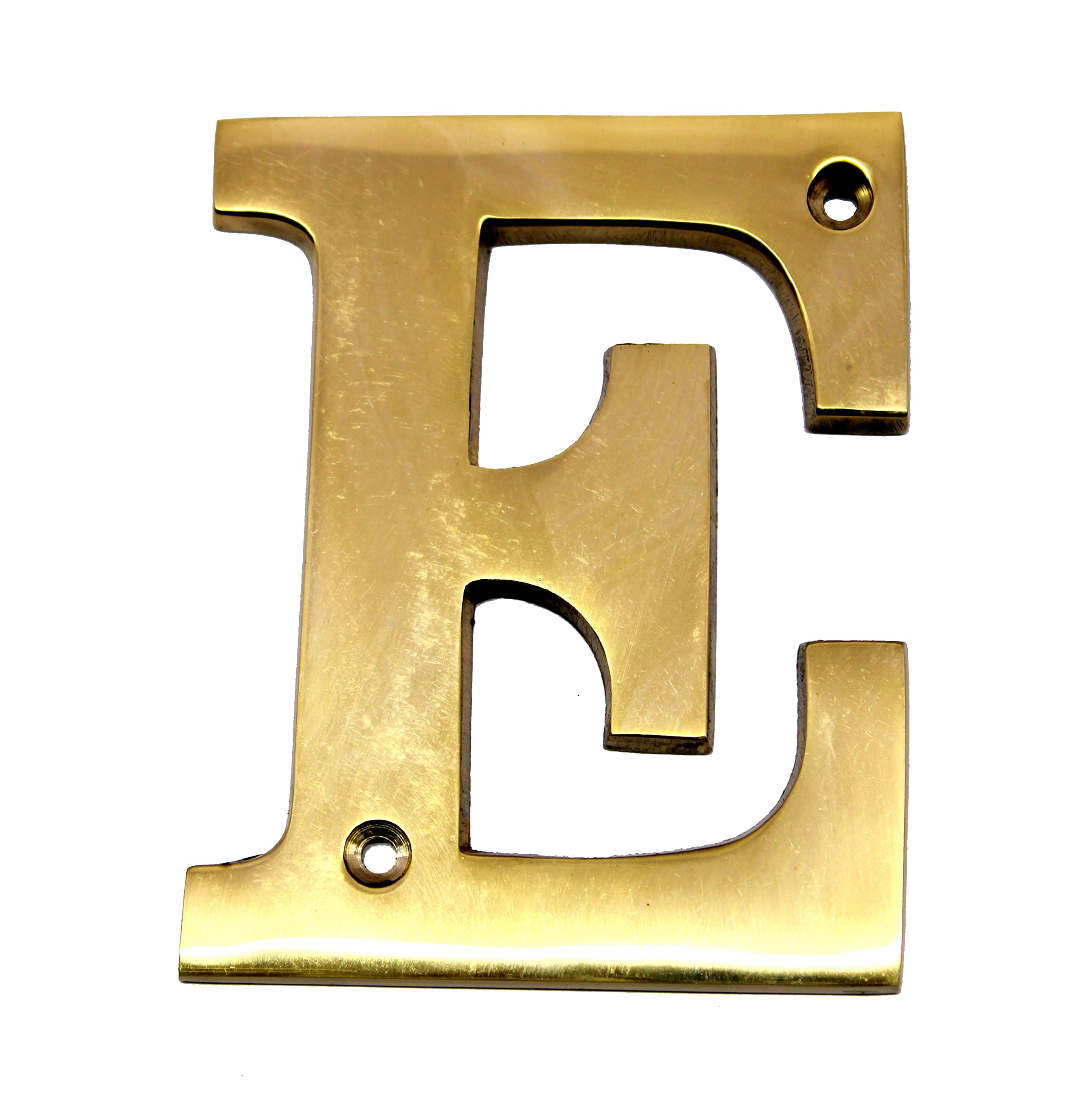 eSplanade Brass House Hotel Door Name Alphabets - Wall Door Plaque Alphabet Letter - Golden - 4" Inches (All Alphabets- 4")