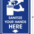 eSplanade  No Mask No Entry and Sanitize Sign Sticker Decal - Easy to Mount Weather Resistant Long Lasting Ink Size (8" x 6")
