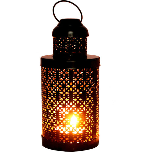 eSplanade Moroccan Lantern Metal Hanging Lamp Tealight Candle Holder - 6.5