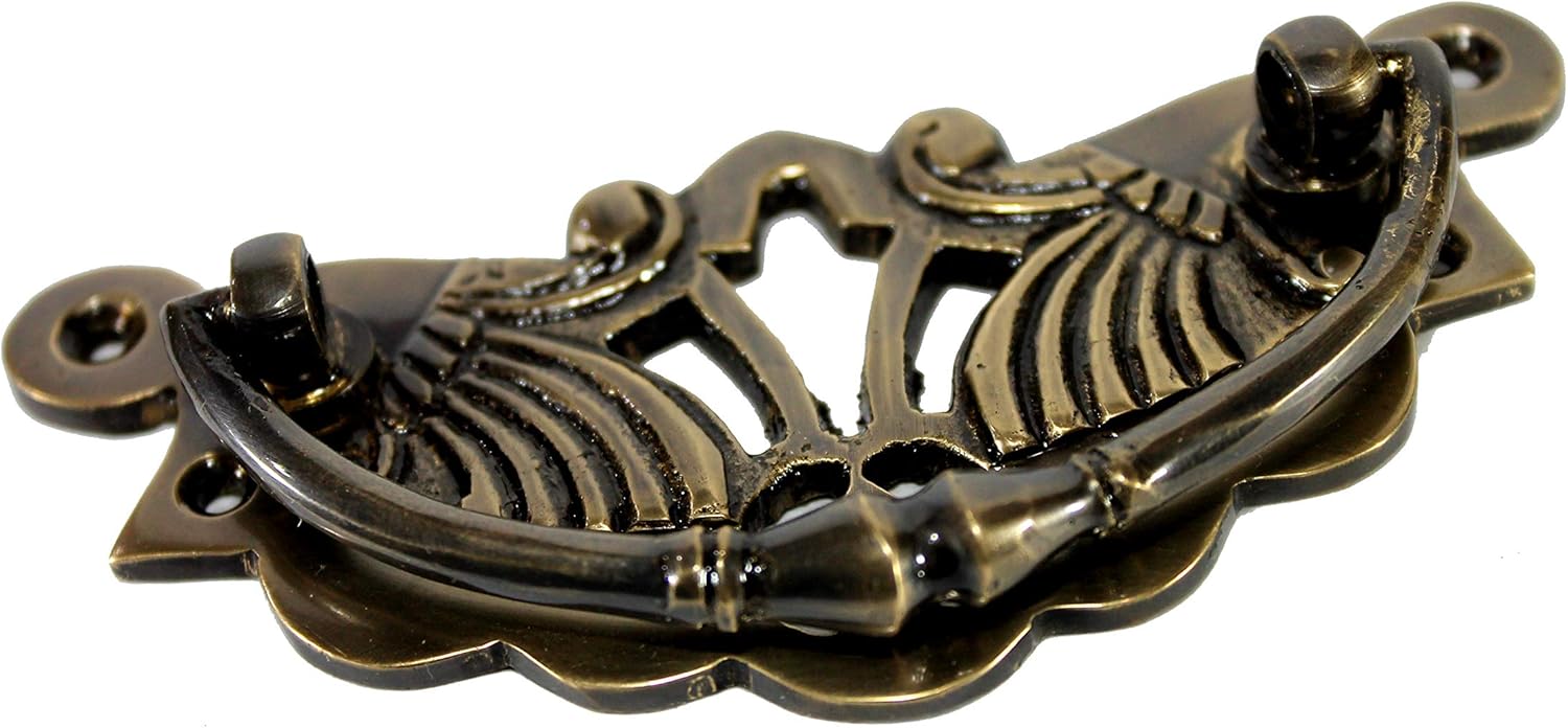 eSplanade Brass Drawer Pull, Wardrobe Door Knob Wardrobe Drawer Shell Pull/Handle