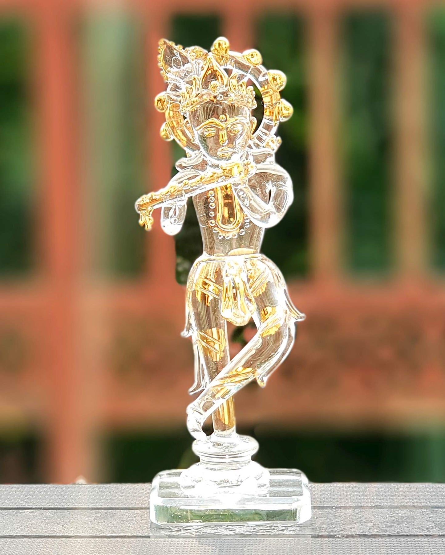 Esplanade - Brass - 3.5" - Krishna Makhan Chor Laddoo Gopal Baby Krishna Kishan Thakurji Murti Idol Statue Sculpture