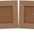 IVEI MDF Recycled Wood Plain Photo Frame - Set of 2 - DIY Activity Do-it-Yourself Decoupage - Brown - 8.5" Inches