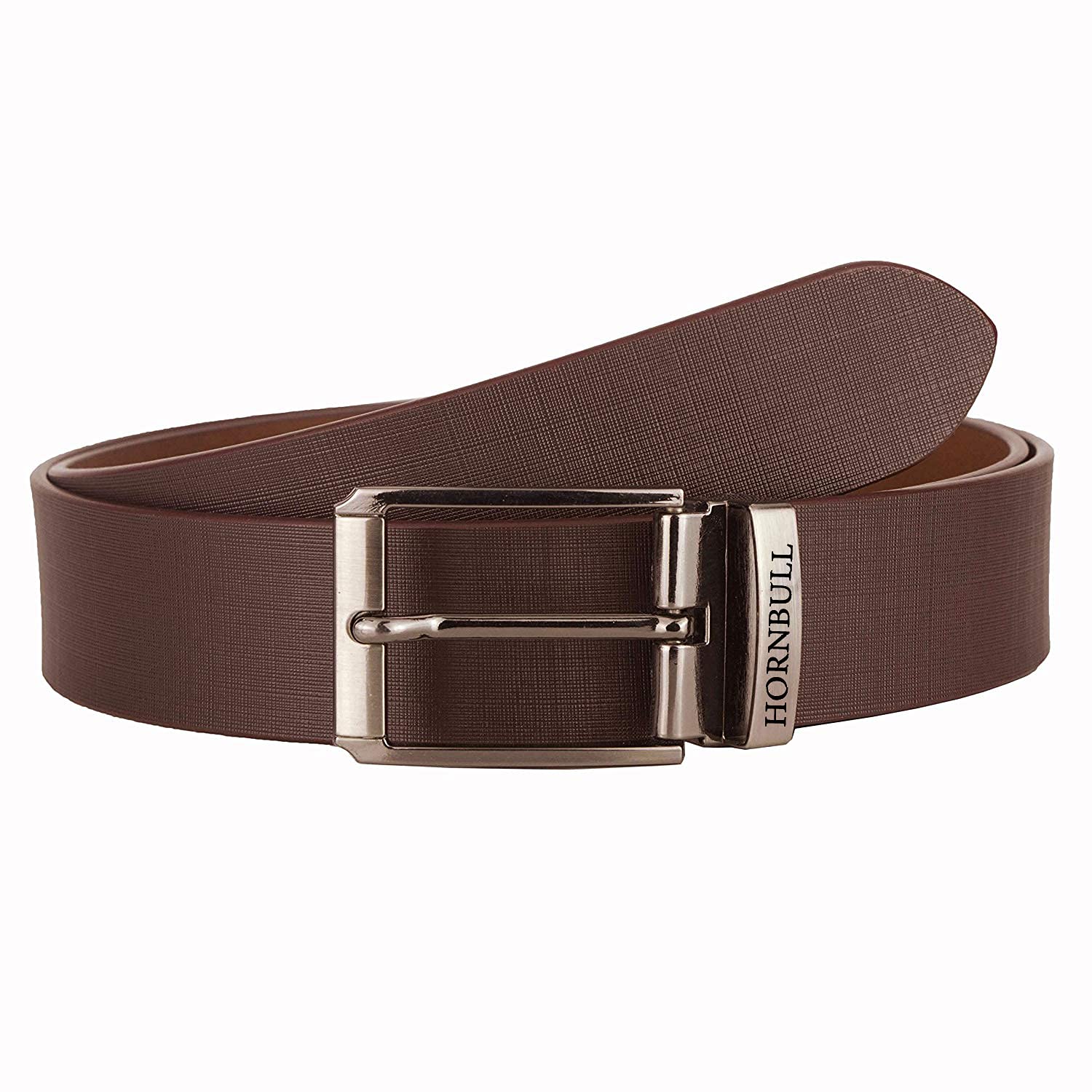 HORNBULL Mens Gift Combo Brown Wallet and Brown Belt | RFID Wallet for Men | Genuine Leather Men's Combo BW3095