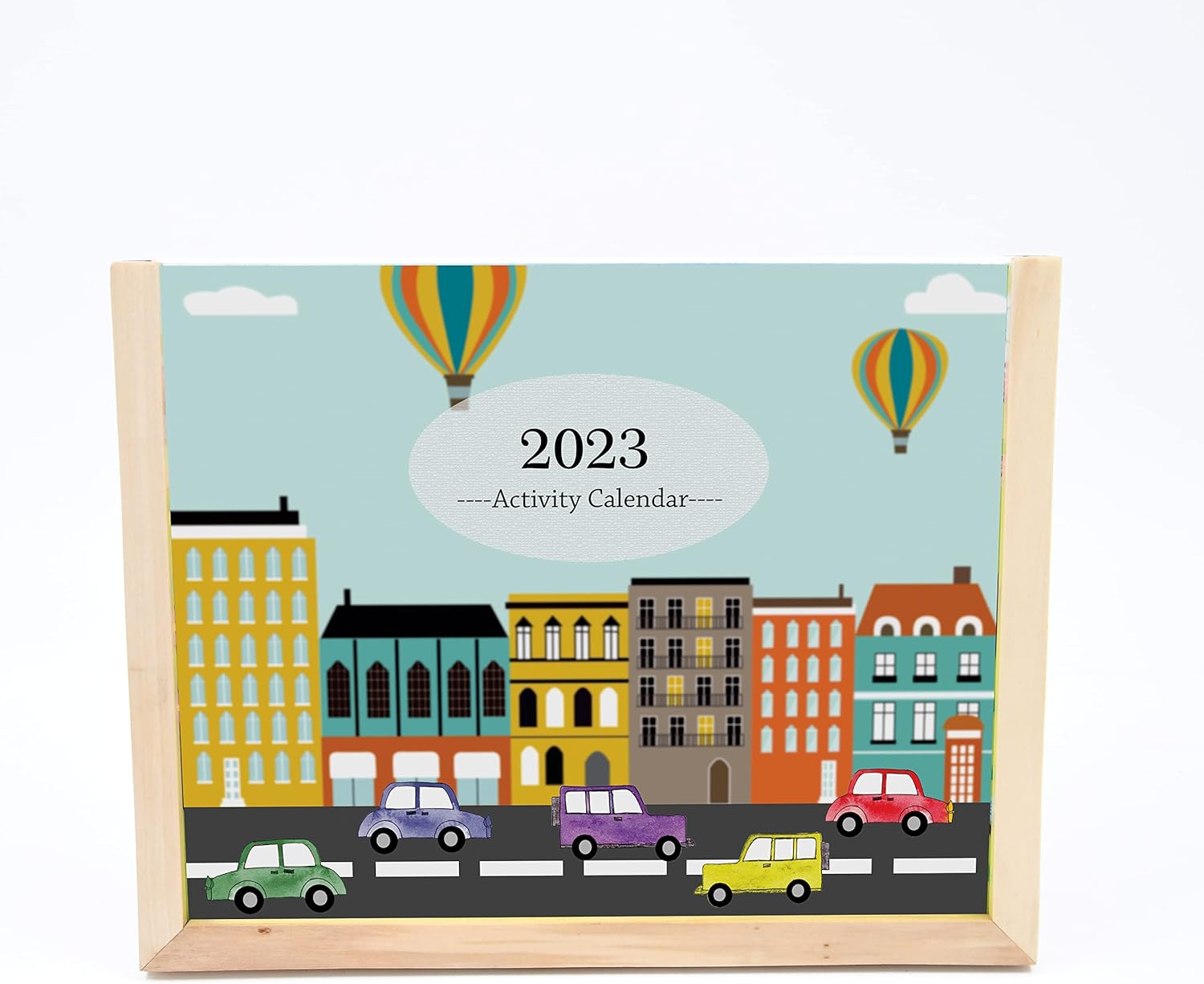 IVEI Activity calendar with pen stand For Kids, 9.9 X 8.4 Inch, Multi-color