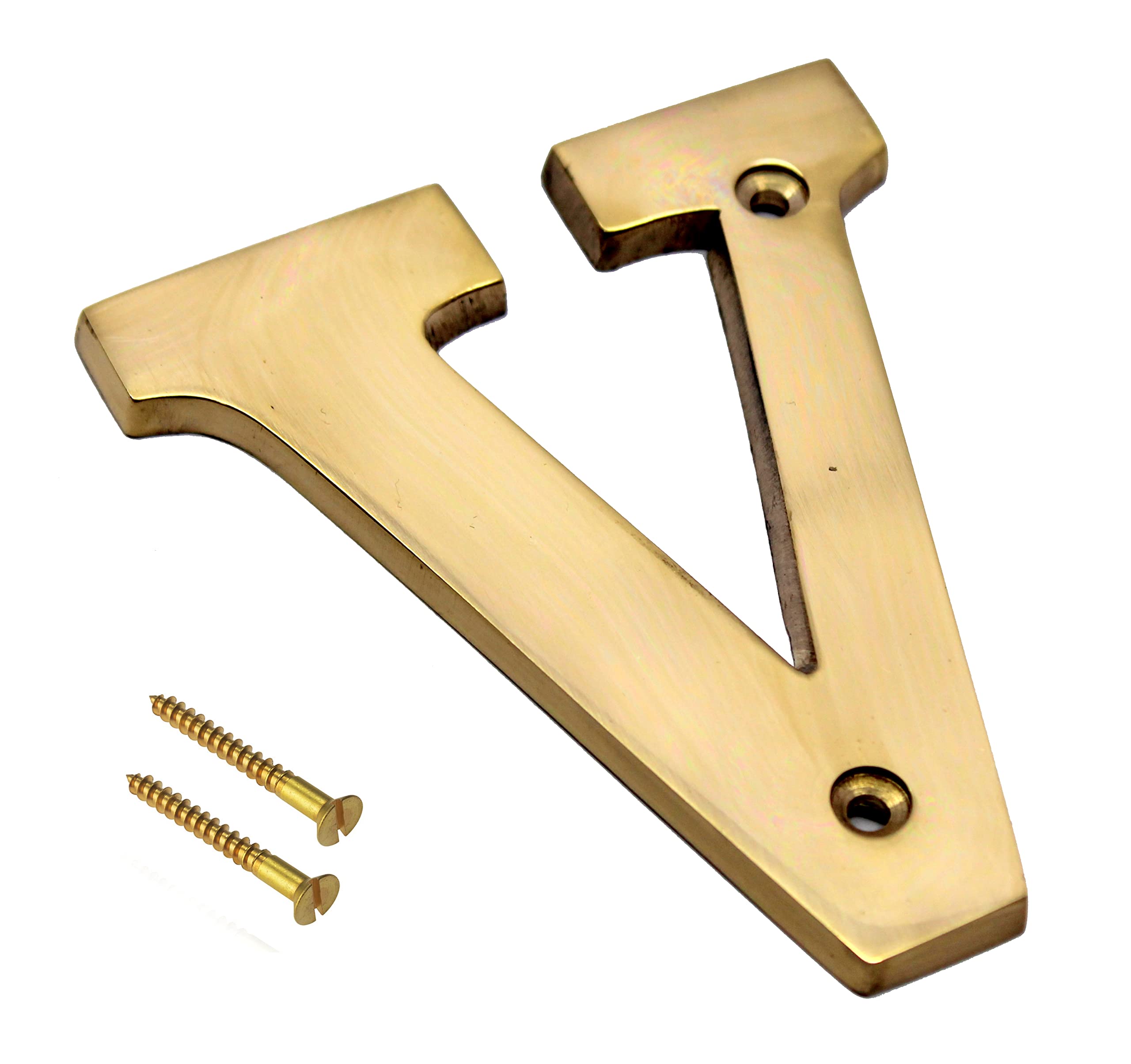 eSplanade Brass House Hotel Door Name Alphabets - Wall Door Plaque Alphabet Letter - Golden - 4" Inches (All Alphabets- 4")
