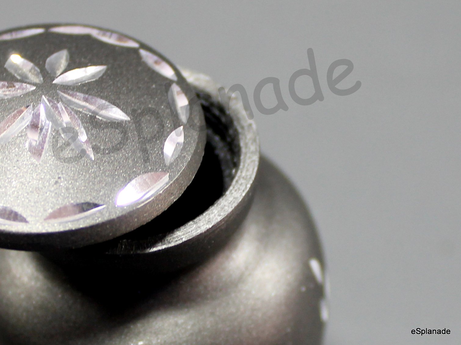 eSplanade Metal Mini Cremation Urn Keepsake Memorial Jar Pot Container | Small Urn for Funeral Ashes Burial | Engraved Metal Keepsake | Navy Blue, Grey, Purple, White  - 3" Inches