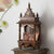 ESPLANADE Beautiful Wooden Mandir for Home, Engraved Temple for Home with Storage Drawer, Puja Mandir Stand, Pooja Items for Pooja Room,Temple for Office, Brown