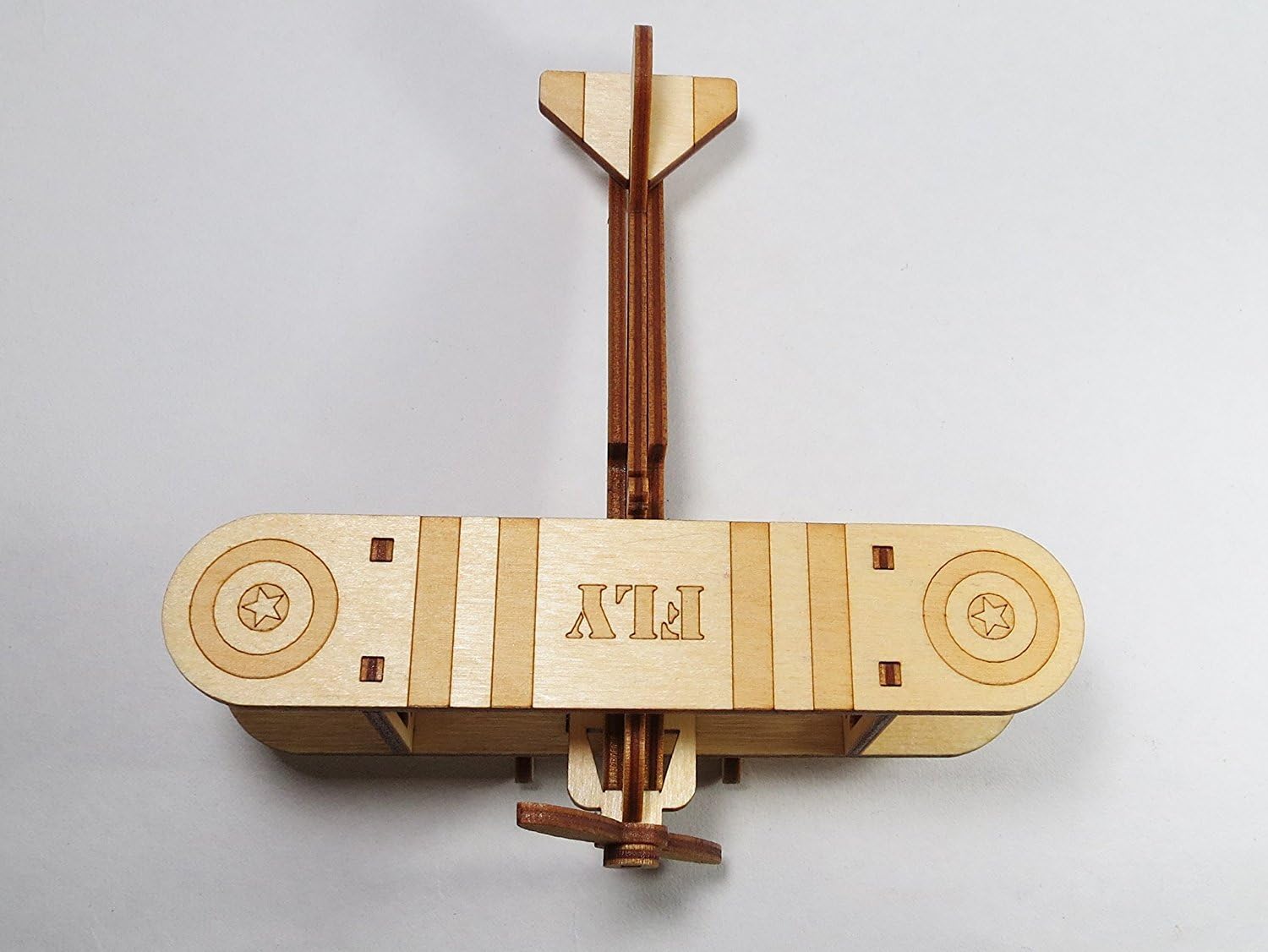 StonKraft 3D DIY MDF Puzzle - Glider, Aeroplane, Helicopter Retro Plane Model | Wooden Puzzle, DIY, Build your own, Construction Toy, Modeling Kit