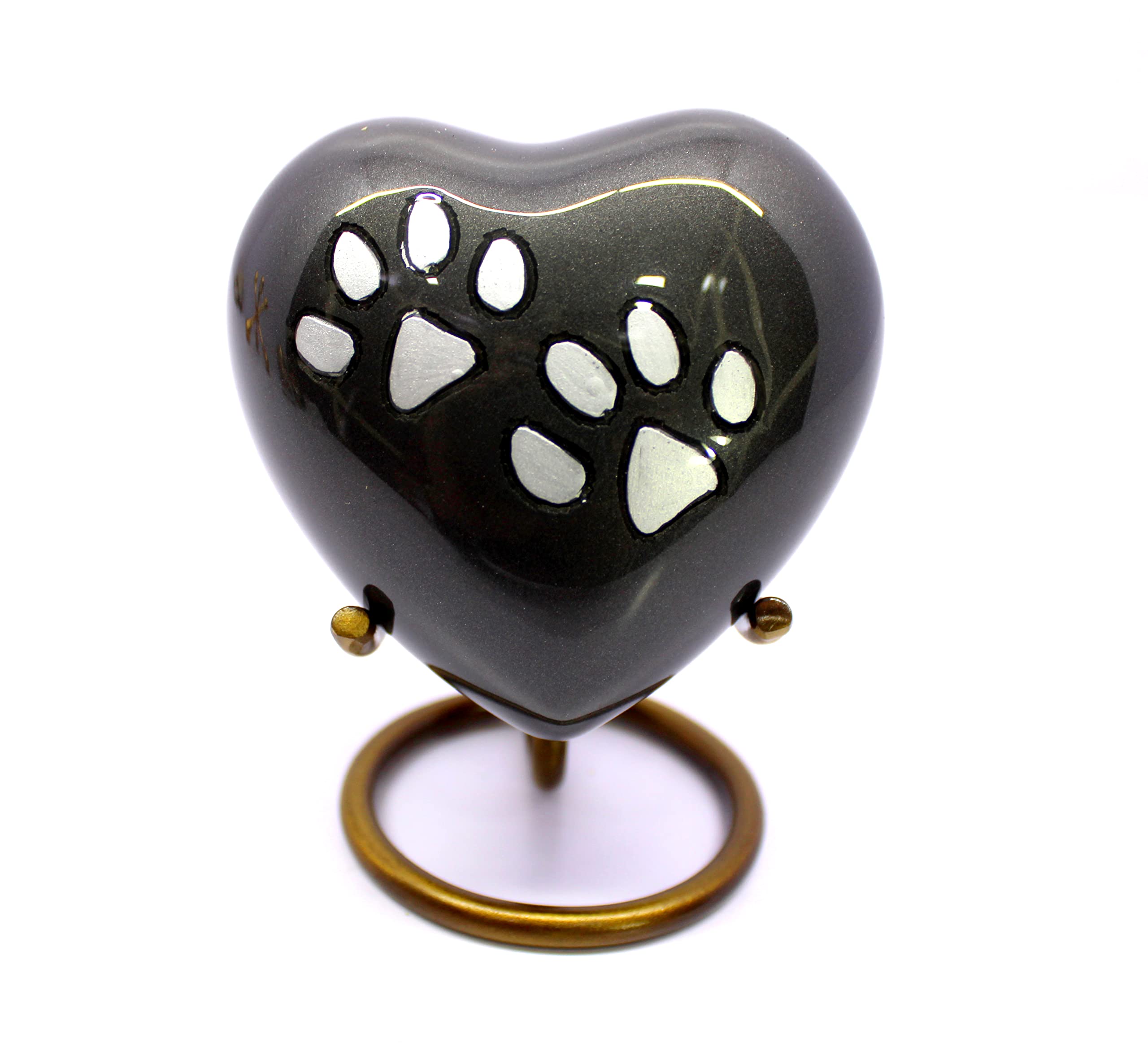 eSplanade cat Dog pet Cremation Mini Heart urn Keepsake Memorial | Small urn for Ashes Funeral Burial