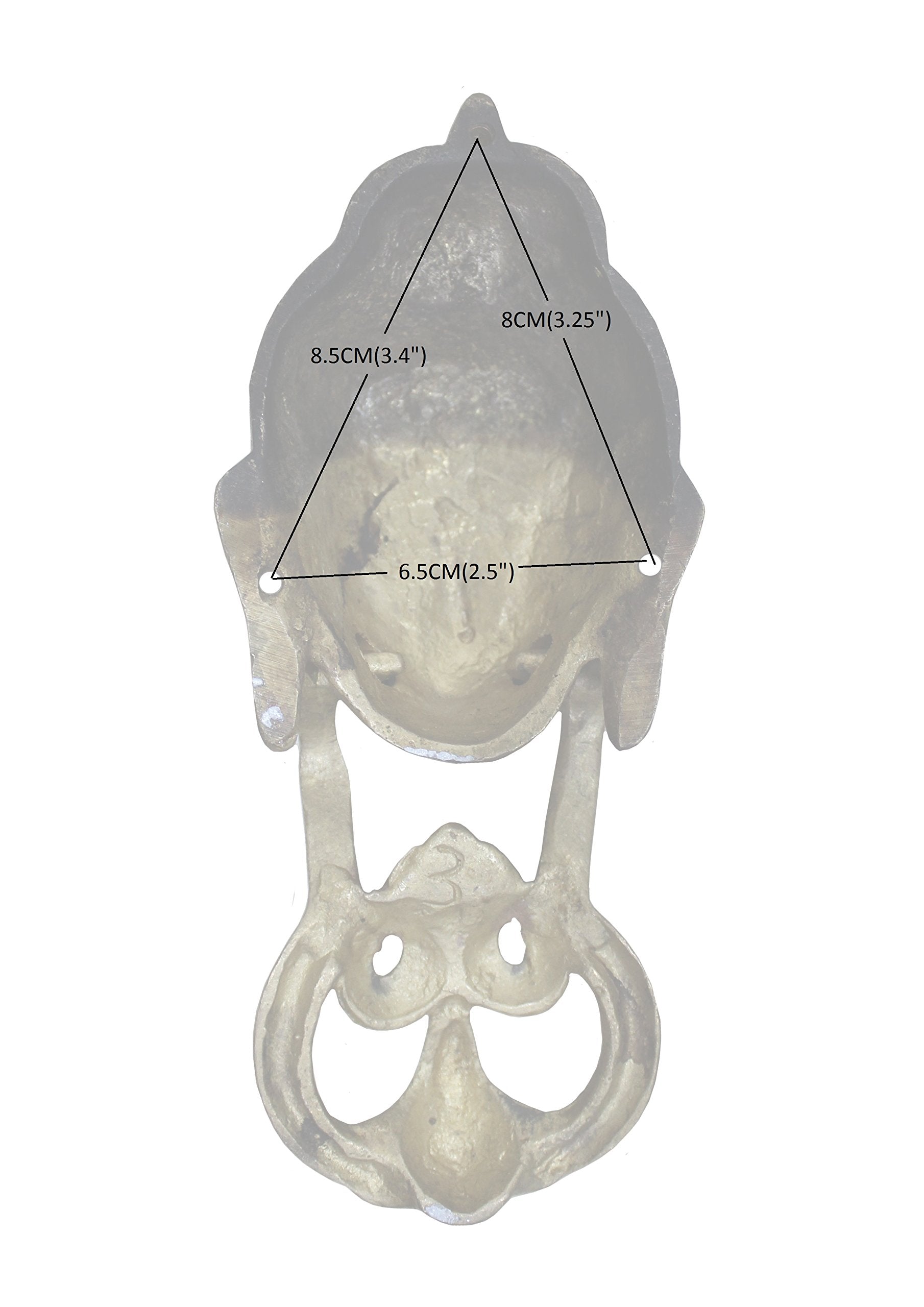 eSplanade Horse Rabbit Reindeer Elephant Brass Door Knockers | Door Decor Accessories | Brass Gate Knockers (Reindeer, Ganesh, Horse, Buddha, Elephant))