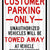 eSplanade No Parking Sign Red & White Sticker Decal - Easy to Mount Weather Resistant Long-Lasting Ink