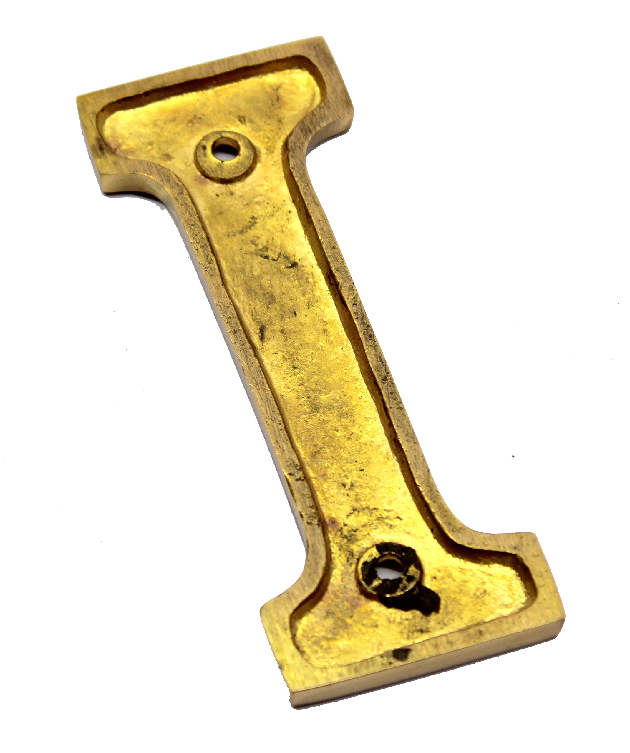 eSplanade Brass House Hotel Door Name Alphabets - Wall Door Plaque Alphabet Letter - Golden - 4" Inches (All Alphabets- 4")