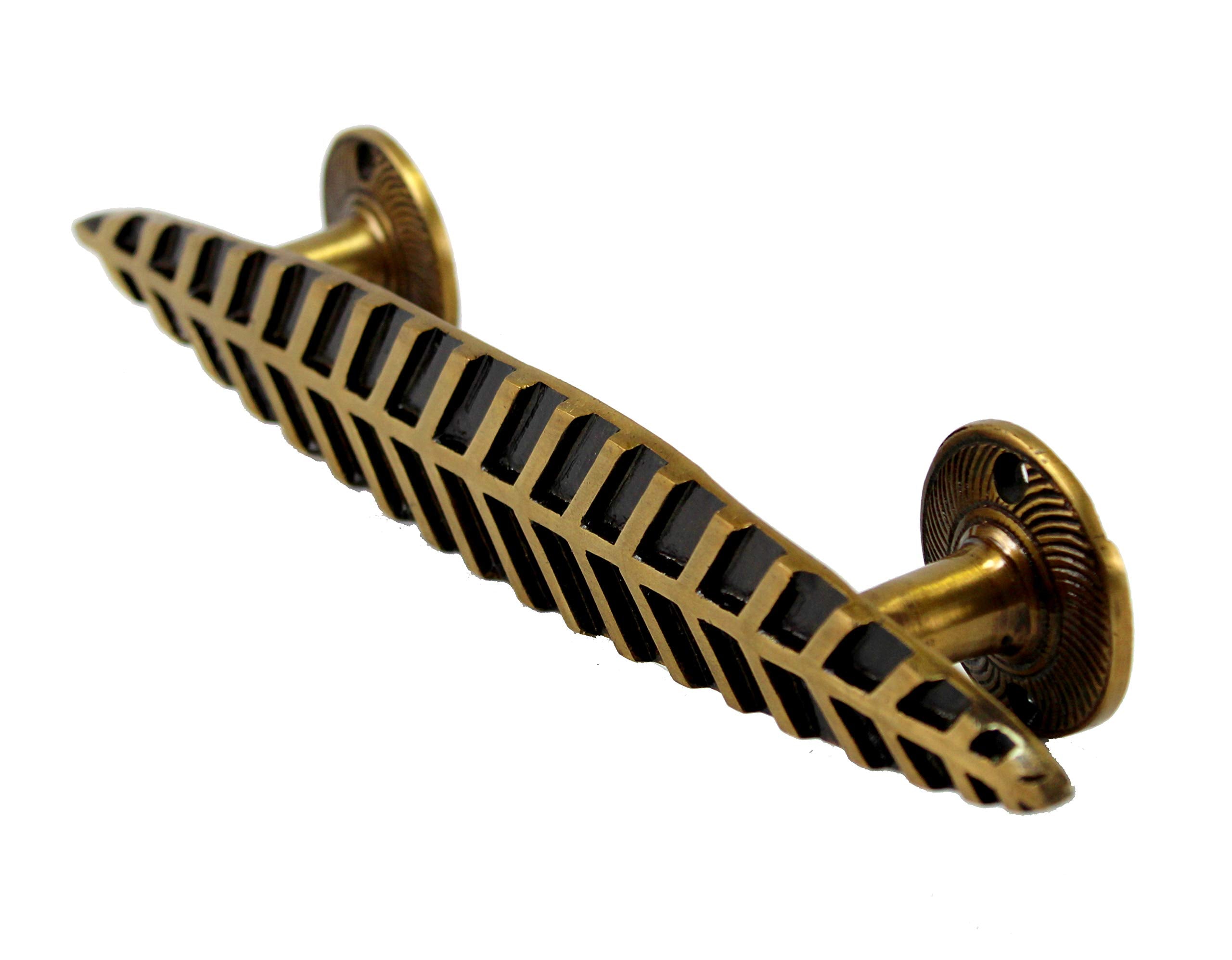 eSplanade - 12" Dolphin Design Brass Door Handle - Single Piece | Home Decor | Door Decor | Brass Door Handles | Brass Door Pulls