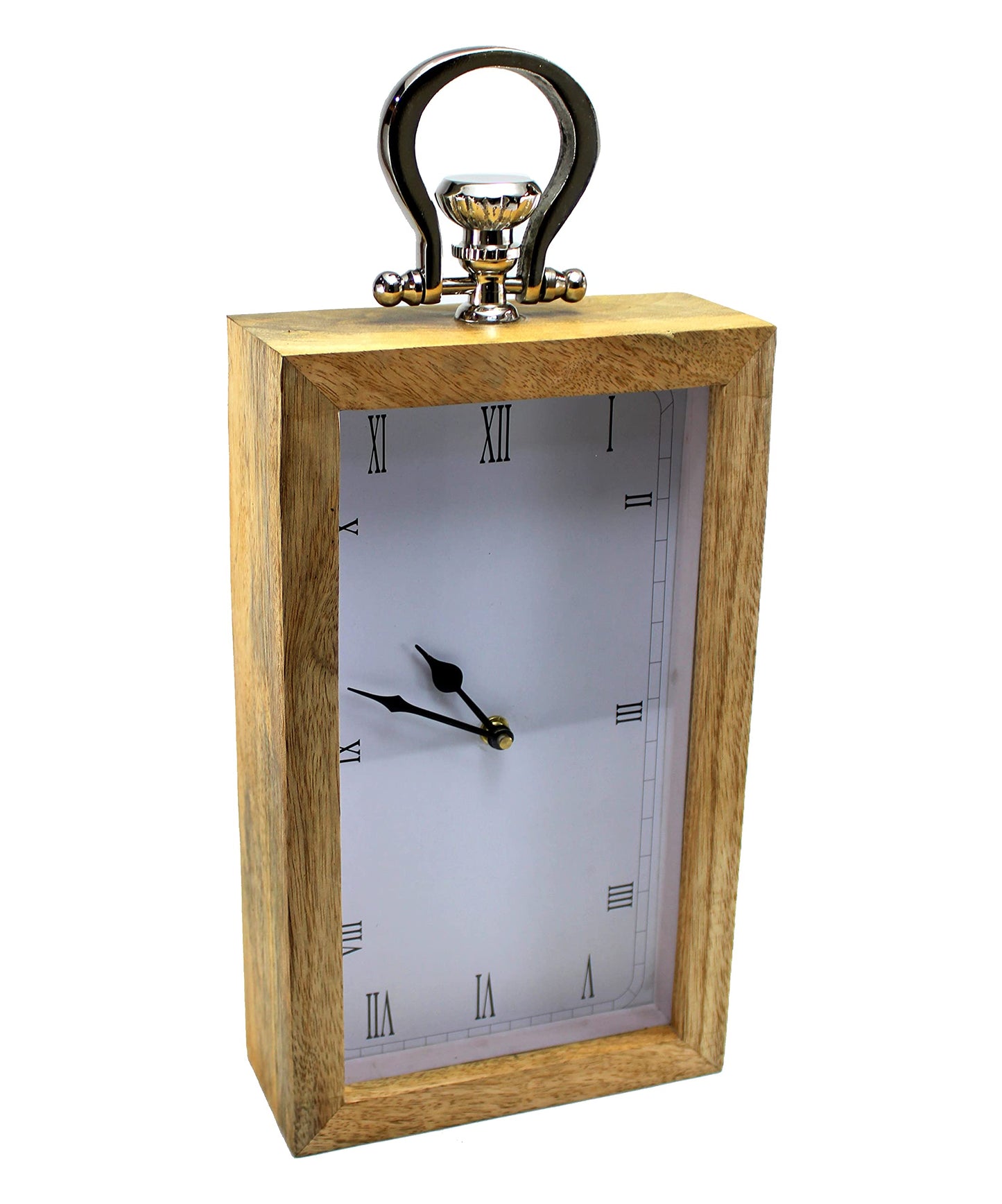 eSplanade Wooden Hanging Wall Clock - 12 inches Height | Time Piece | Home Decor