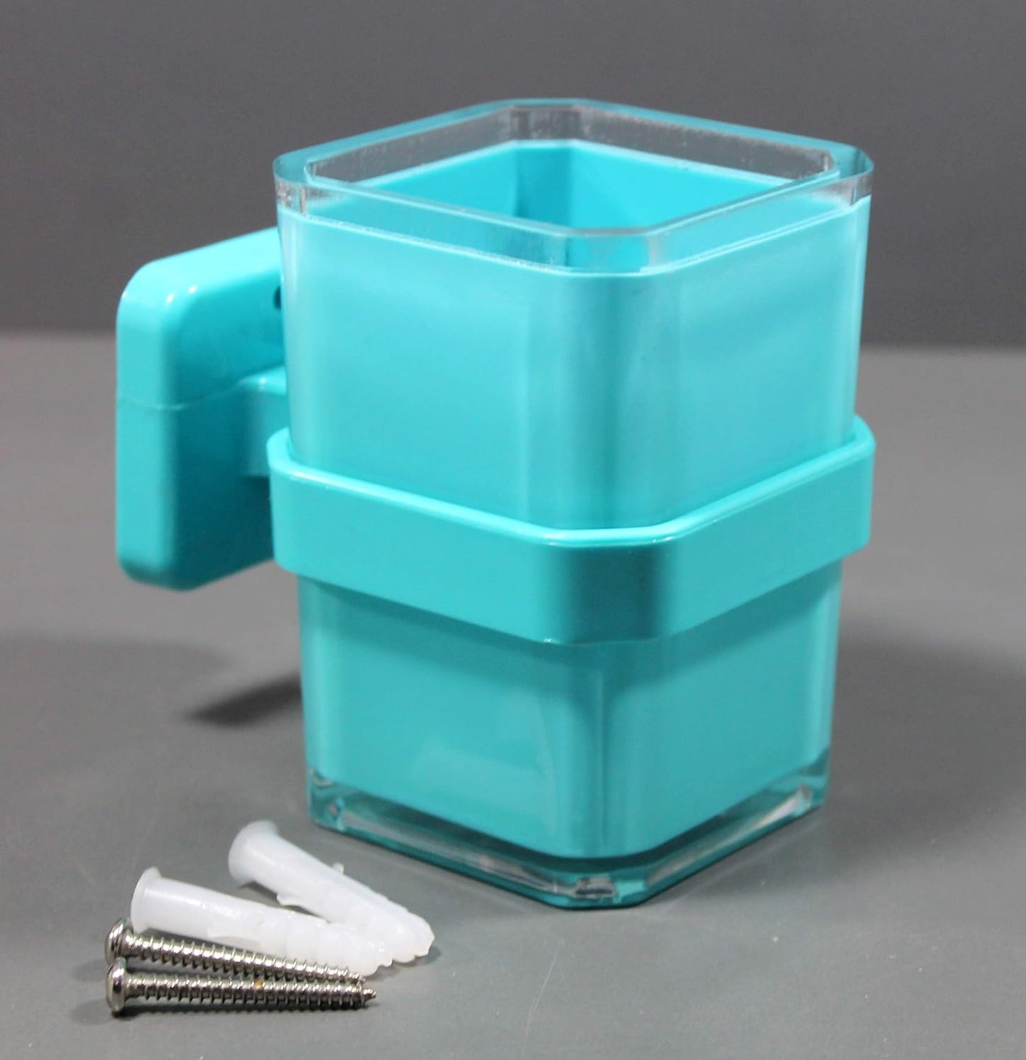 KLEO Bathroom Accessory Set Bath Accessories Set of 4 - Soap Dispenser, Toothbrush Holder, Utility and Soap Dish | Bath Set | Bathroom Accessories (Sea Blue)