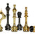 StonKraft Brass Wooden Chess Pieces Pawns Chessmen Figure Figurine Pieces Coins (3.5" King)