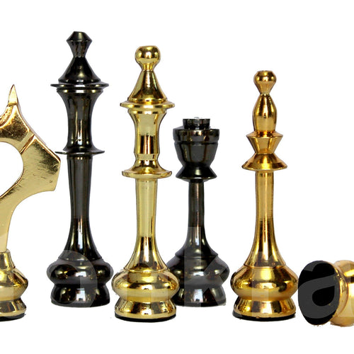 StonKraft Brass Wooden Chess Pieces Pawns Chessmen Figure Figurine Pieces Coins