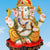 eSplanade Resin Singhasan Ganesh Ganesha Ganpati Murti Idol Statue Sculpture (13") | Pooja idols | Home Decor