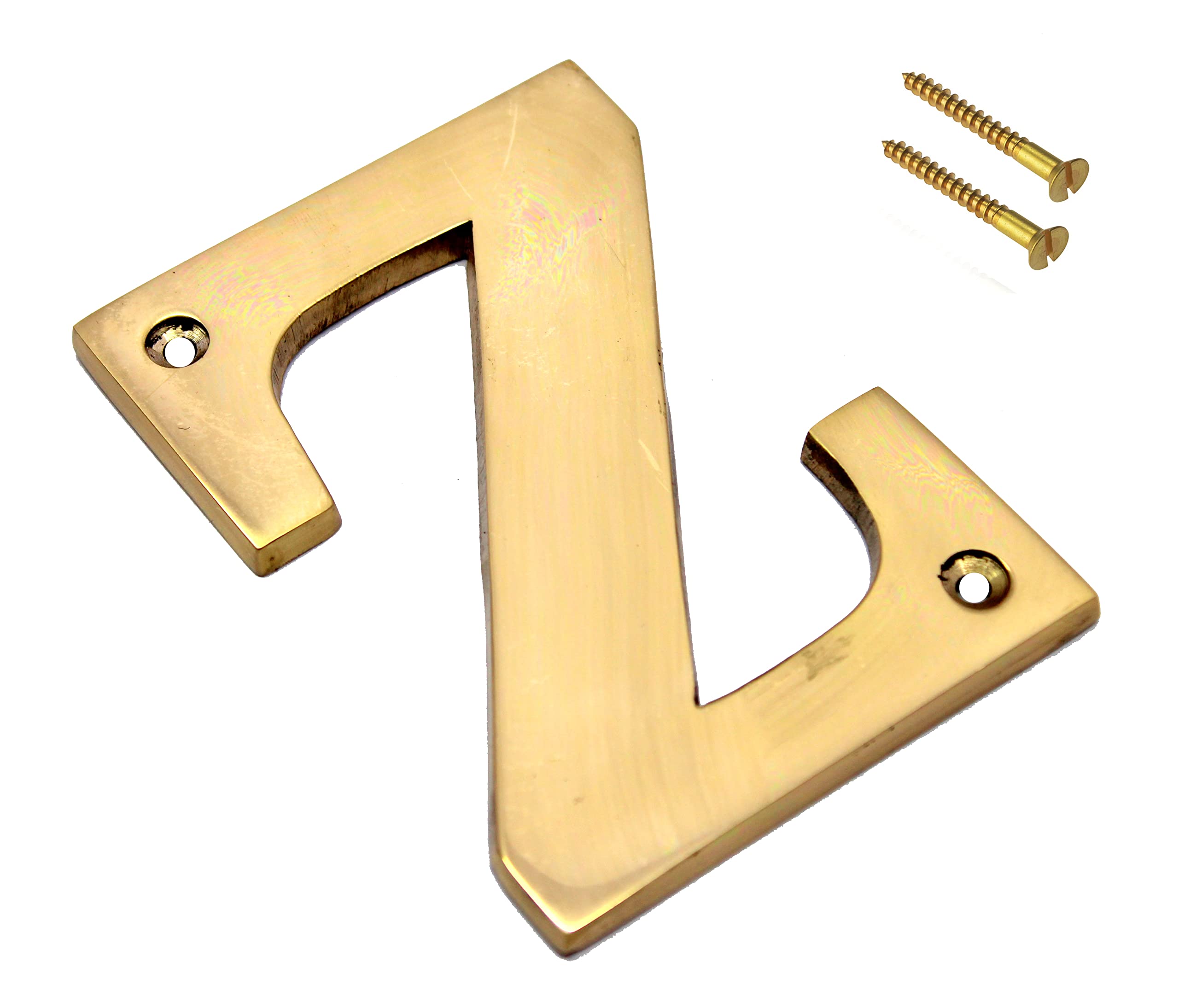 eSplanade Brass House Hotel Door Name Alphabets - Wall Door Plaque Alphabet Letter - Golden - 4" Inches (All Alphabets- 4")