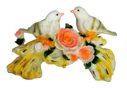 eSplanade Love Birds Showpiece | Bird Statue Romantic Couple Gift Decorative Showpieces Items (Multicolour)