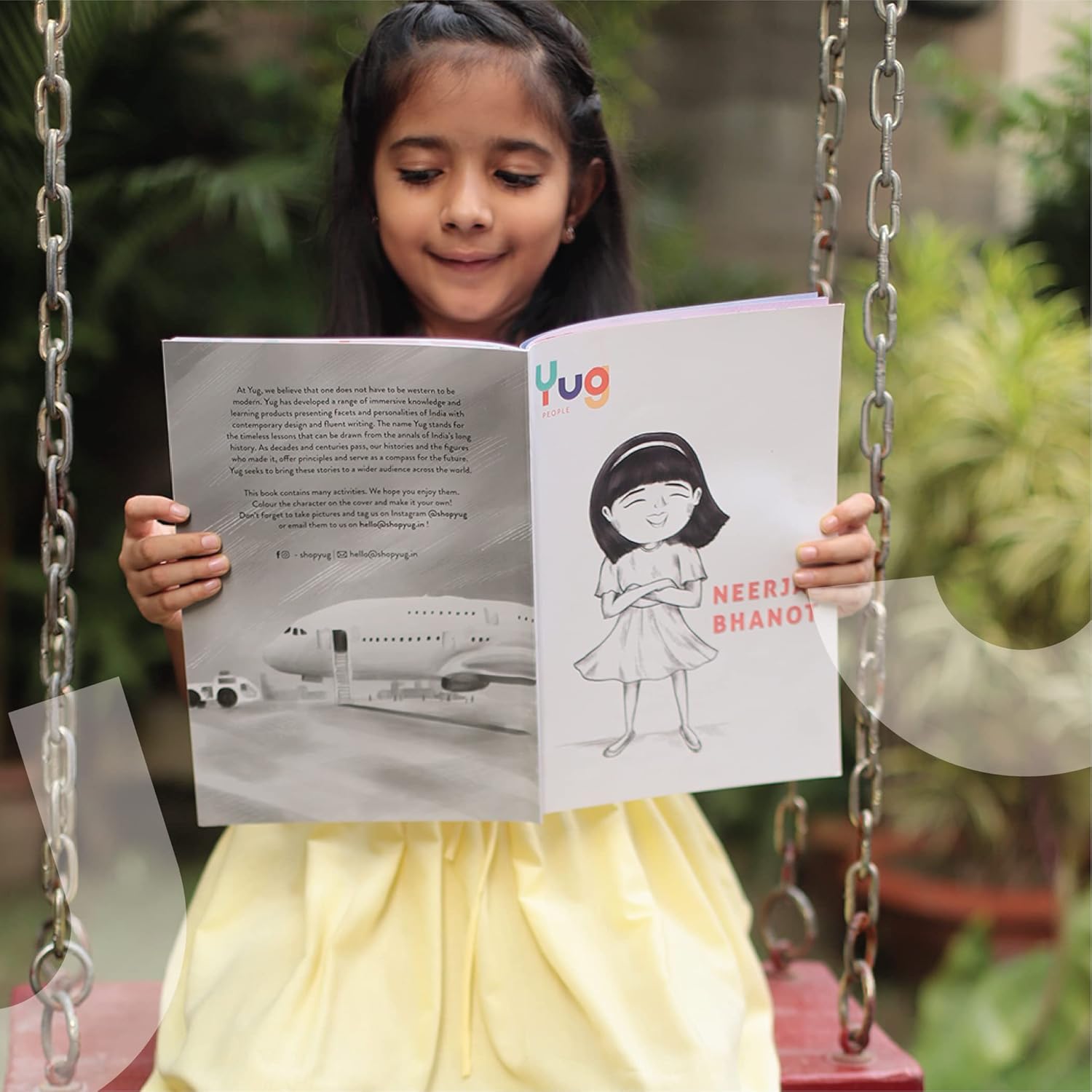 Neerja Bhanot - An Inspirational Biography of Brave Indian Air Hostess - Story of Bravery, Humanity and Fearless Spirit | Early Learning Activity Book with 5 Interactive Activity for All by Yug Books