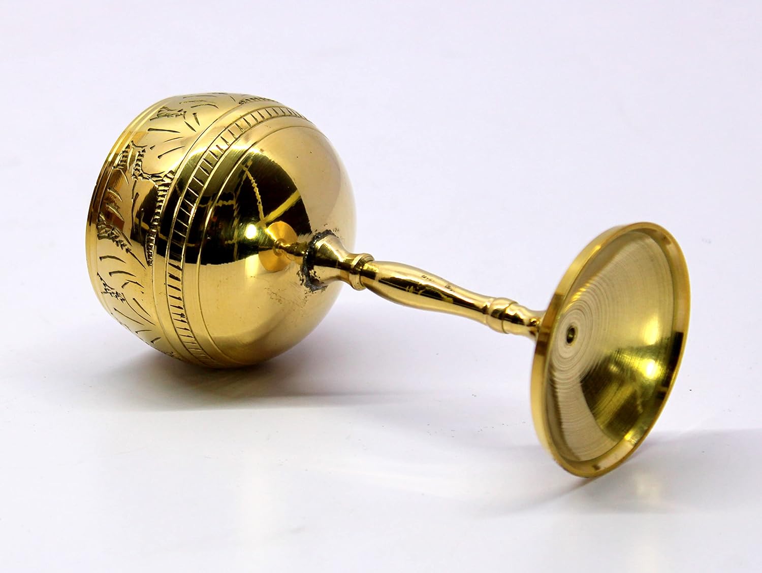 ESPLANADE Brass Chalice Goblet Shot Glasses Wine Coupes Glasses - 4.5" Inches Height