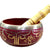 eSplanade - Singing Bowl Tibetan Buddhist Prayer Instrument with Striker Stick | OM Bell | OM Bowl | Meditation Bowl | Music Therapy (Red)  4, 5,6 Inches