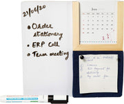 IVEI Warli Desk Calendar with Whiteboard, Pin Board & Pen Holder - Table Top Calendar Set - All-in-one Calendar Desk Organizer - Innovative gift for Office Desk Decor, School, Home