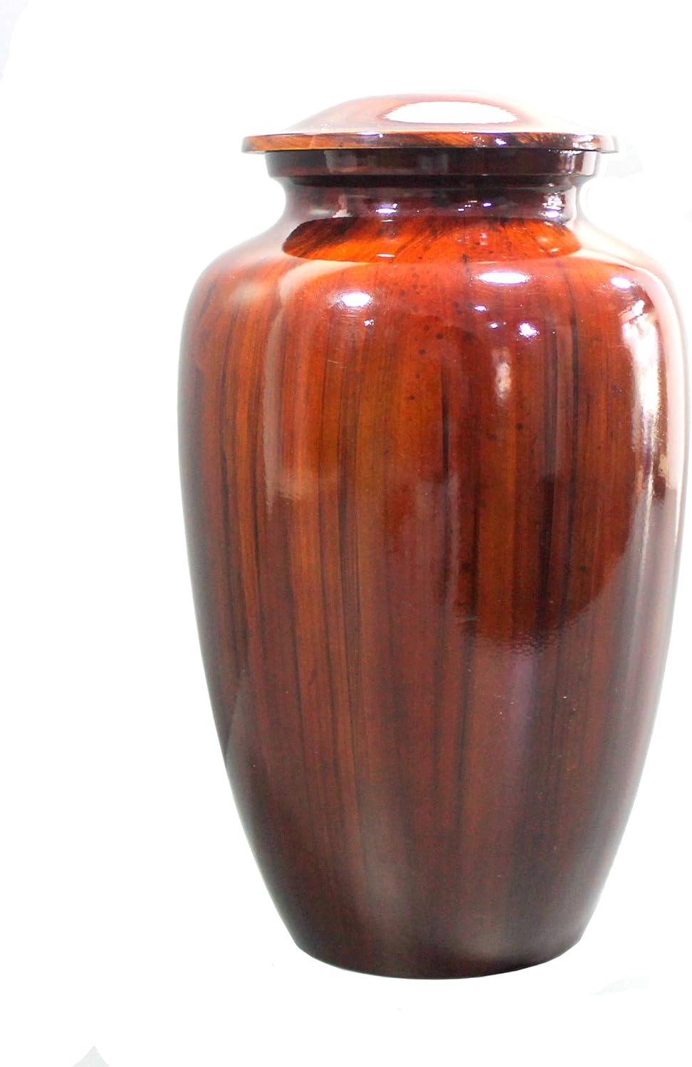 eSplanade Metal Cremation Urn Memorial Jar Pot Container | Full Size Printed Urn for Funeral Ashes Burial | Metal Urns | (Multicolor) - 10" Inches