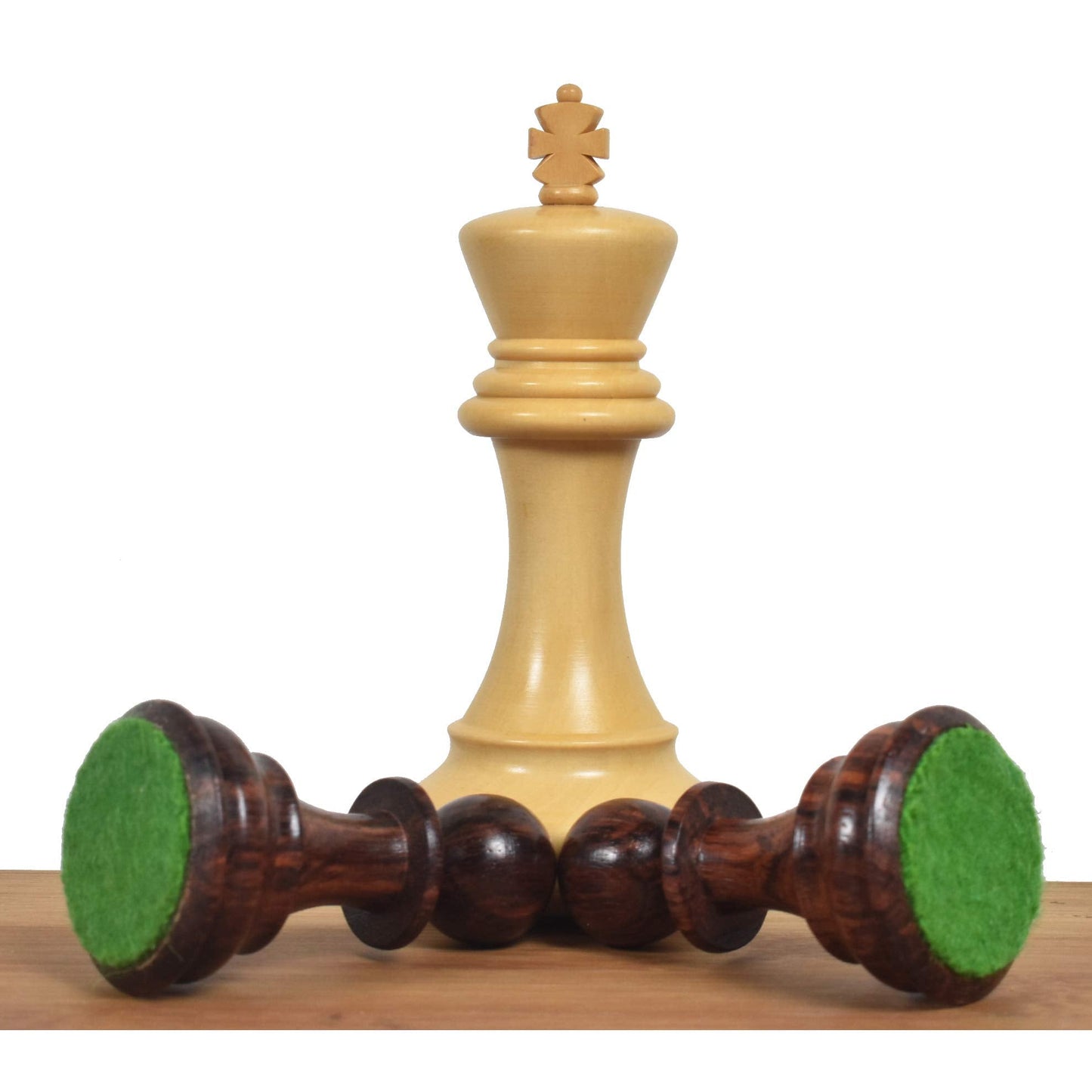 Royal Chess Mall Professional Staunton Chess Pieces Only Chess Set, Sheesham and Boxwood Wooden Chess Set, 4.1-in King, Tournament Chess Set, Weighted Chess Pieces (3.4 lbs)